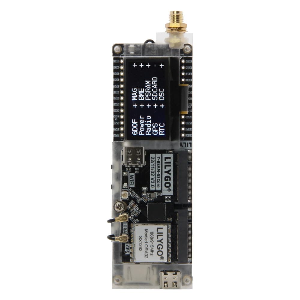 LILYGO T-BeamSUPREME Meshtastic ESP32-S3 TTGO Development Board LoRa L76K GPS WiFi Bluetooth Module with 1.3inch SH1106 OLED (L76K 915Mhz)