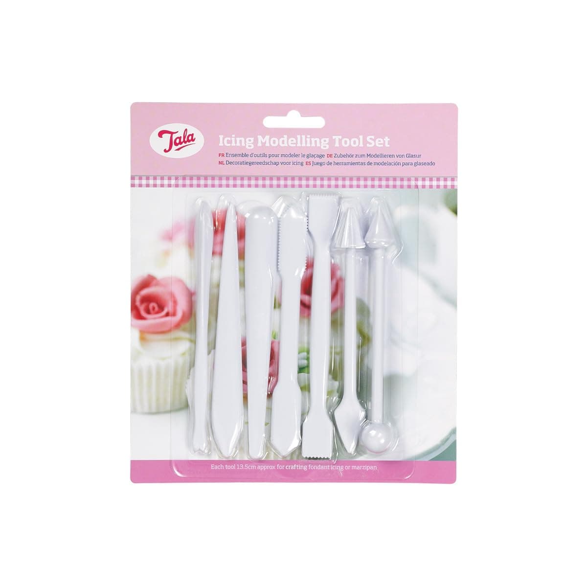Tala Double Ended Fondant Tool Modeling Set,6 Piece Set Designed for Shaping and Crafting Fondant Icing, Also great for use with other foods and non foods
