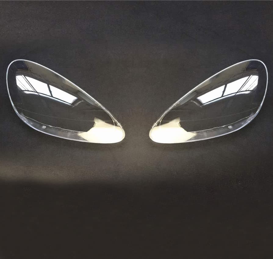 Replacement for Car Headlight Cover Porsche Cayenne 2011 2012 2013 2014 Clear Lens Auto Shell Cover (One Pair)