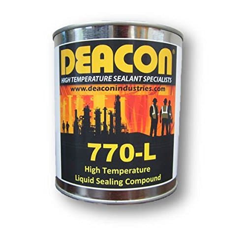 Deacon 770-L - High Temperature | Liquid Sealant | Thermal Reactive | Thread Sealant | Gasket Dressing | Fill Surface Irregularities | 1 Quart…