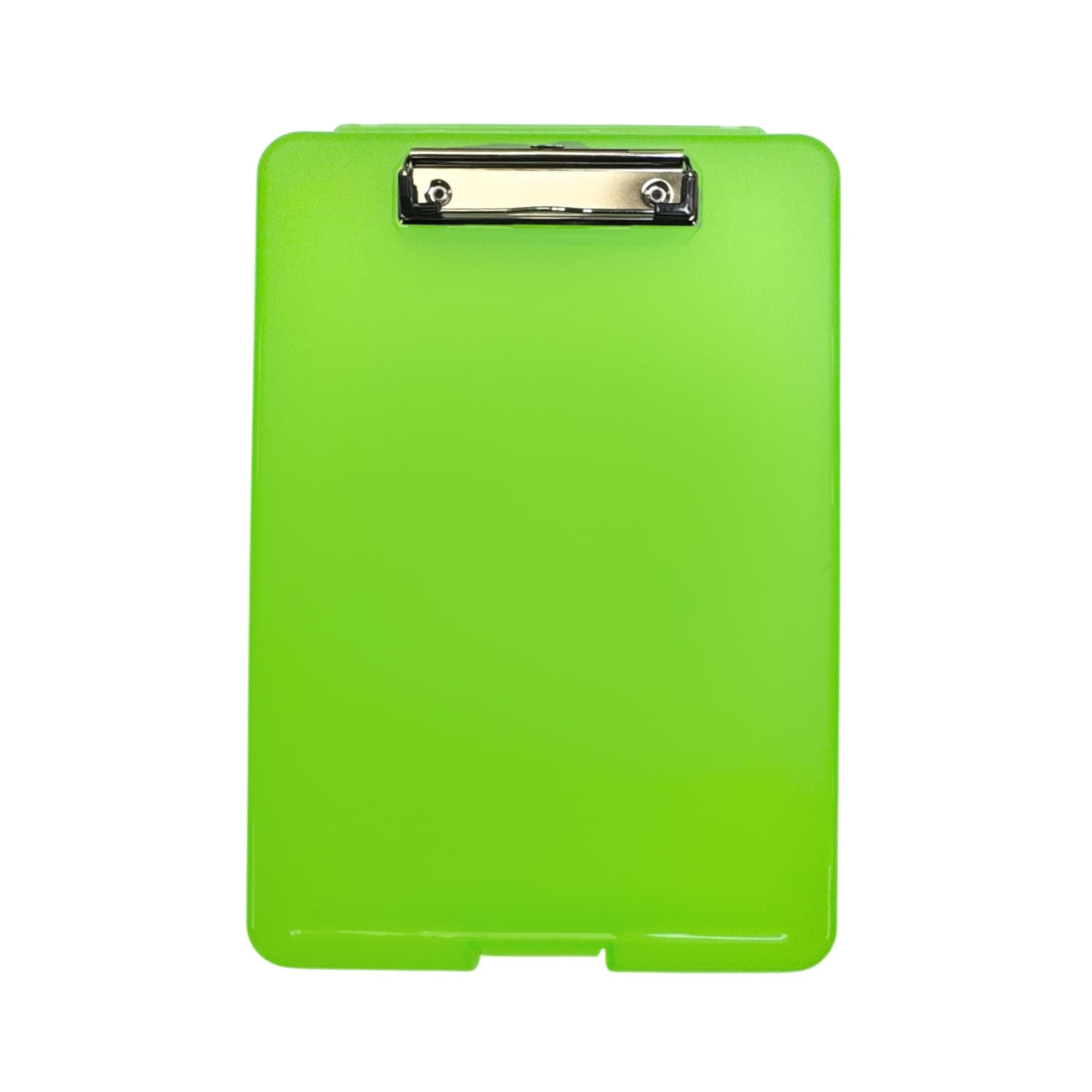 Janrax A4 Green Clipboard Box File - Storage Filing Case