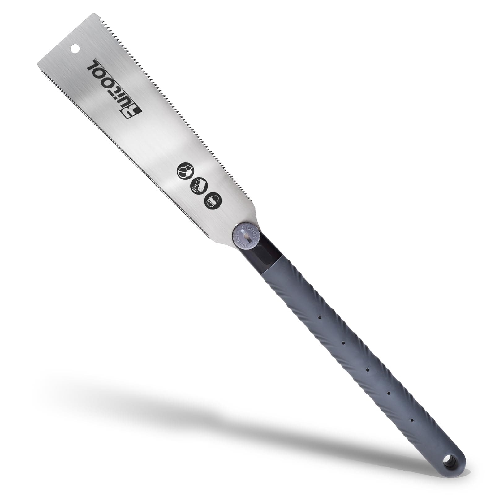 RUITOOL Japanese Pull Saw 10 Inch Double Edge Sided Hand Saw Ryoba SK5 Flexible Blade 10&18TPI Flush Cut Non-slip Plastic Handle Wood Saw for Woodworking