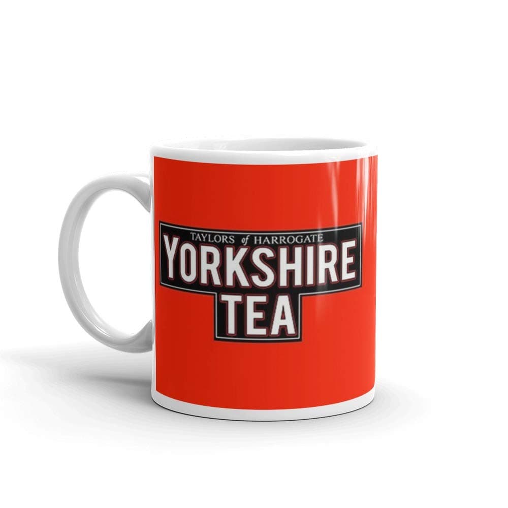 Yorkshire Tea 11 Oz White Ceramic.11 Oz Ceramic Glossy Mugs Gift For Coffee Lover.