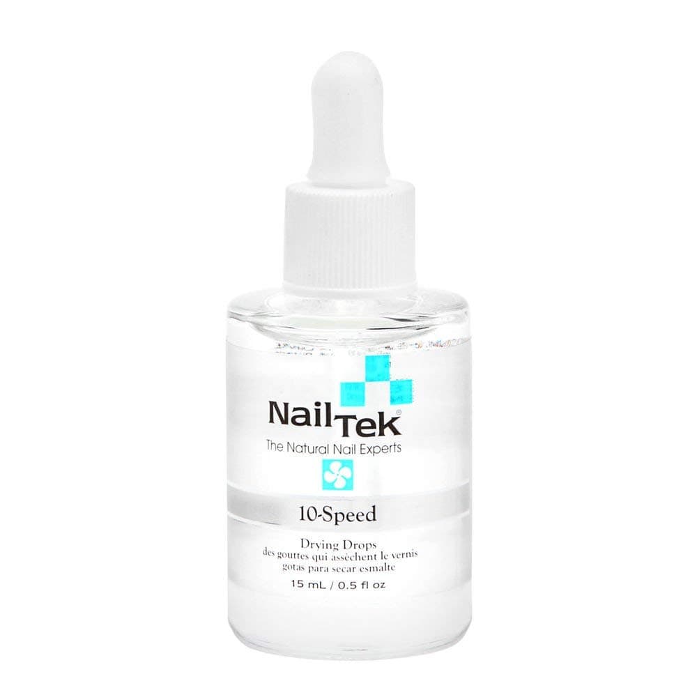 Nail Tek 10-Speed Nail Polish Drying Drops – Quick Dry Nails Drops for Fast & Smooth Polish Drying Time, For All Nails, 0.5 fl. oz, 1 Pack