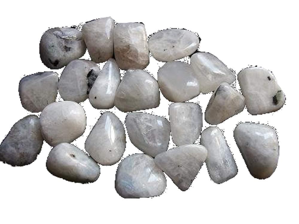 Rainbow Moonstone Tumblestone - Single Stone