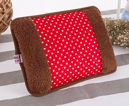 Brigitte Wave Point Red Electric Hot Water Bag Charging Explosion-Proof Electric Appliance Plush Double Hand in Warm Hand Electric Warming