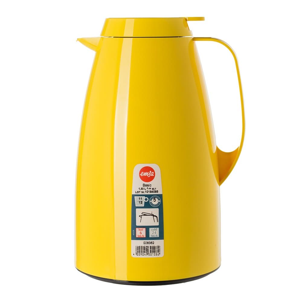 EMSA 1.5 Litre Basic Flask (Yellow)