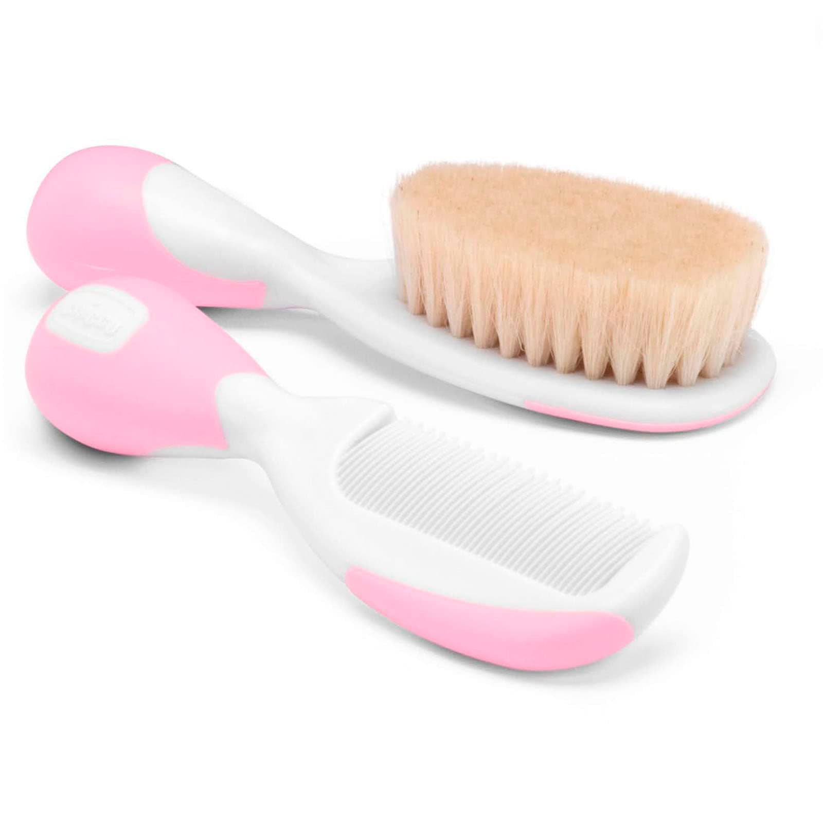 Chicco Brush and Comb- Pink, 2 Piece