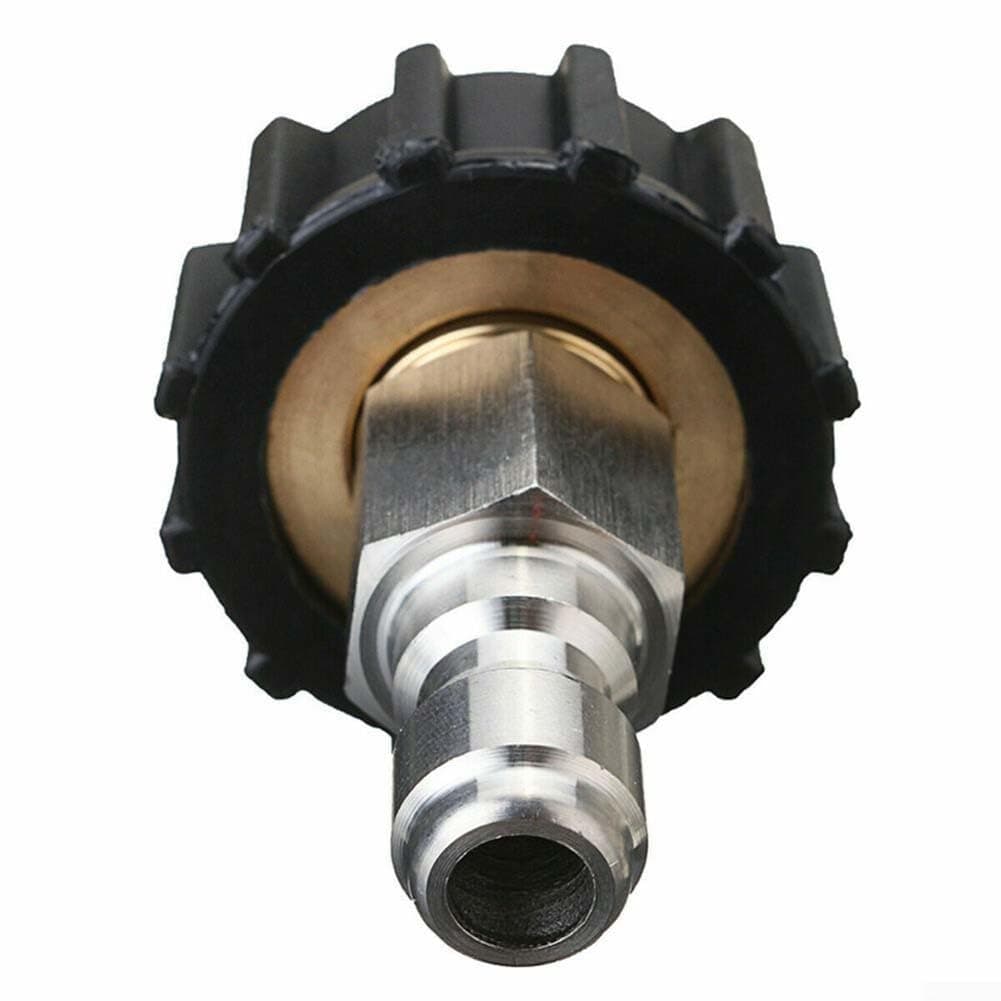Quick Connect Couplers For Pressure Washers, 1/4 Inch High-Pressure Hose Fittings, Compatible With Most Cleaning Systems(3/8 QD male to M22 15mm female)