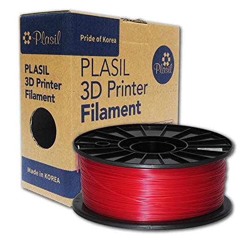 Plasil Korea 3D Printer Filament Transparent Red ABS Material 1.75MM 1KG/2.2LB