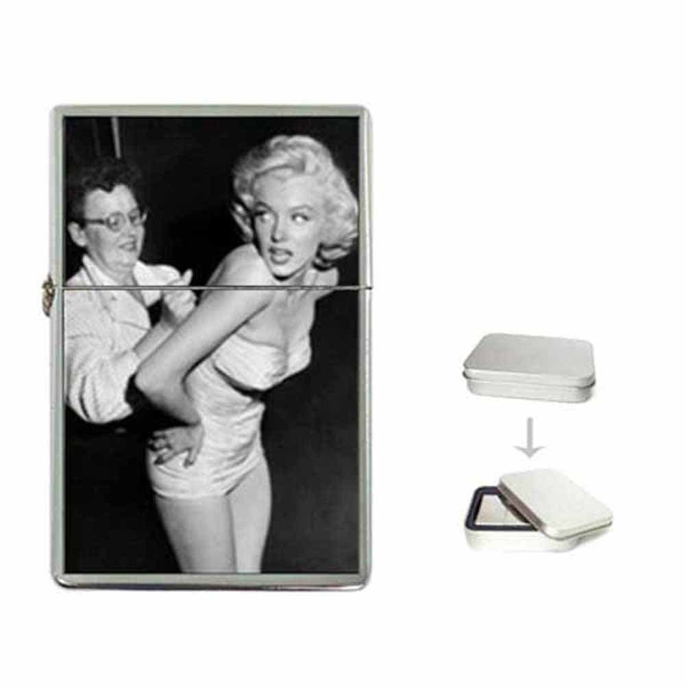 MARILYN MONROE HOOK ME UP NEW Flip Top Lighter With Gift Tin
