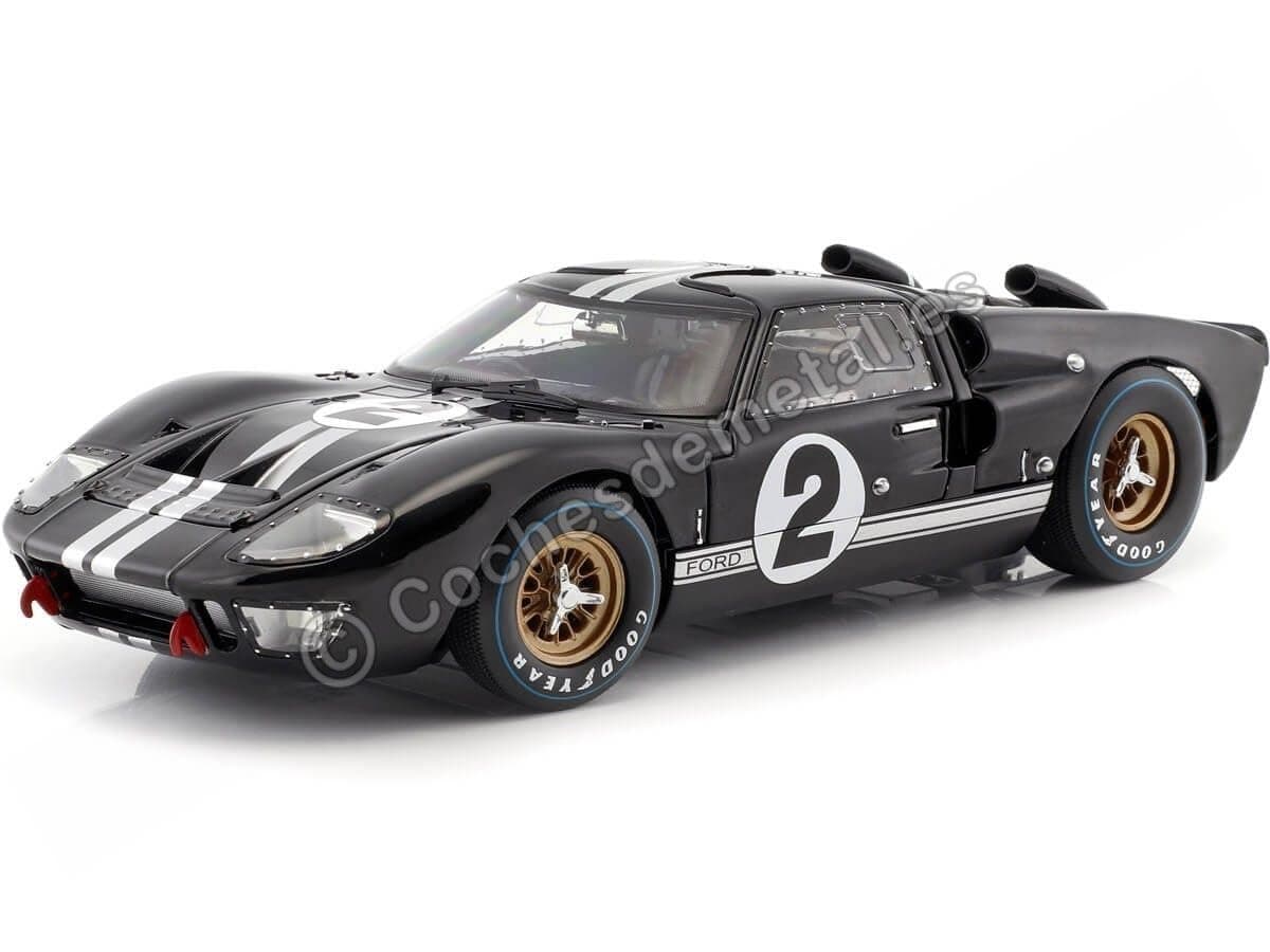1966 Ford GT-40 MK 2 Black #2 1/18 by Shelby Collectibles SC408 by Shelby Collect