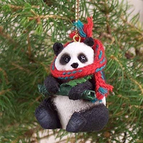 Panda Bear Tiny Miniature One Christmas Ornament - Delightful!