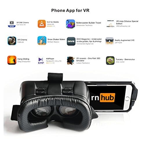 Carmilo Goggles Heardset 360 Degree Panoramic View Innovative Design 3D VR for Iphone Work for 3.5 to 5.7 inches Smartphones