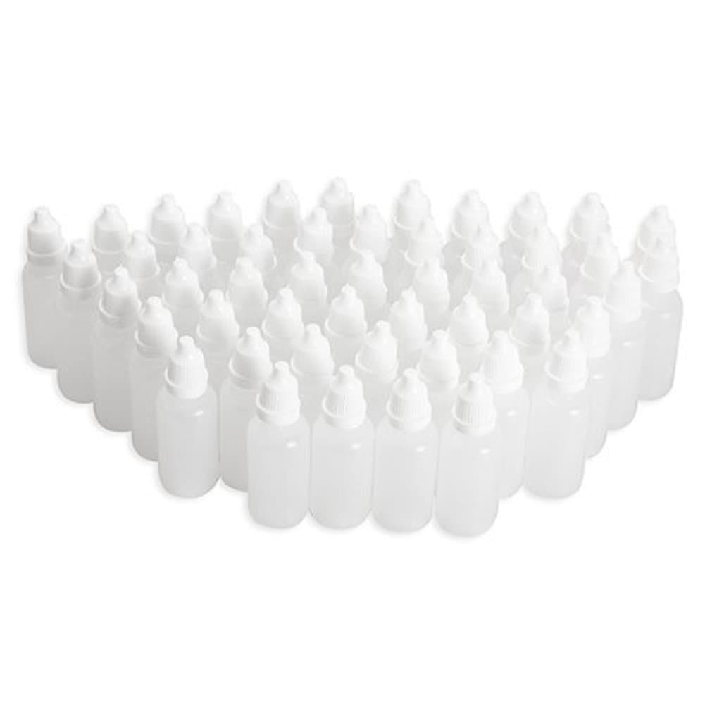EUBUY 15 Ml Empty Plastic 50 Packs Dropping Bottles Dropper Bottles For Eye Drops Solvents Light Oils Essence Saline Etc