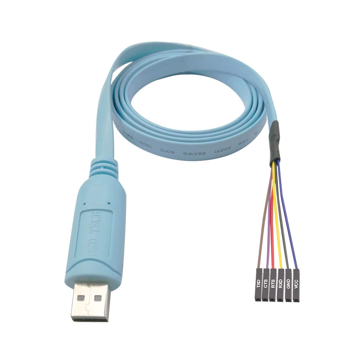 DSD TECH SH-U09BL USB to TTL Serial Cable with CP2102N Chip 1.2M/4FT