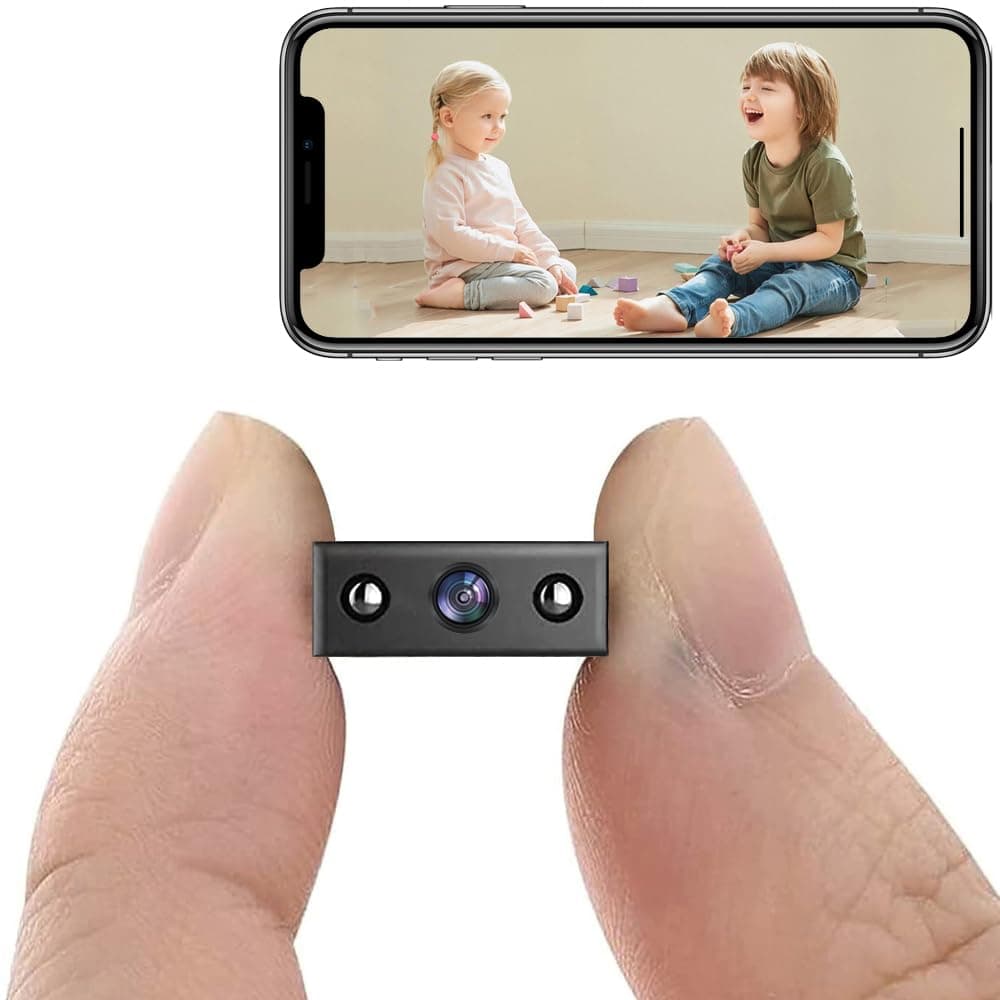 SimpTronic Tech Hidden Camera - Spy Camera - Nanny Cam - Best Mini Camera - WiFi Wireless Camera - HD 1080P Camera- Live Video Recorder with Night Vision - Surveillance Camera Full XD HD