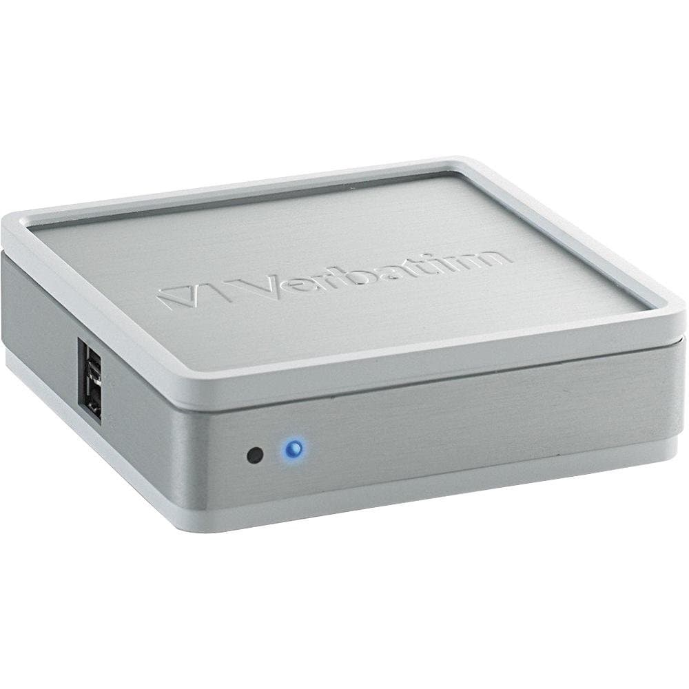 Verbatim MediaShare Mini Home Network Storage, Silver 97329