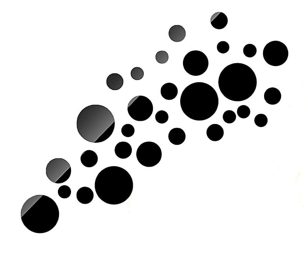 DIY - Do It Yourself New Wall Mirror Stickers, Round, Made of Acrylic Material Like Mirror, Modern Design for Home Living Room Bedroom Kitchen Baby Child Novelty Luxury Crystal Wall Silent Watch Extra Large Clocks, Black