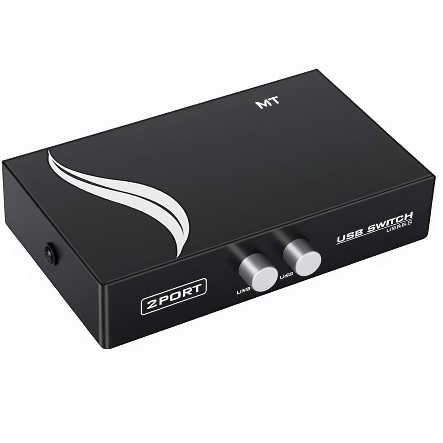 2 Port VGA Switch Video Selector Switcher Box 15 Pin VGA 2 in 1 Out Switcher Two Way Video Switch for PC TV Monitor - Black