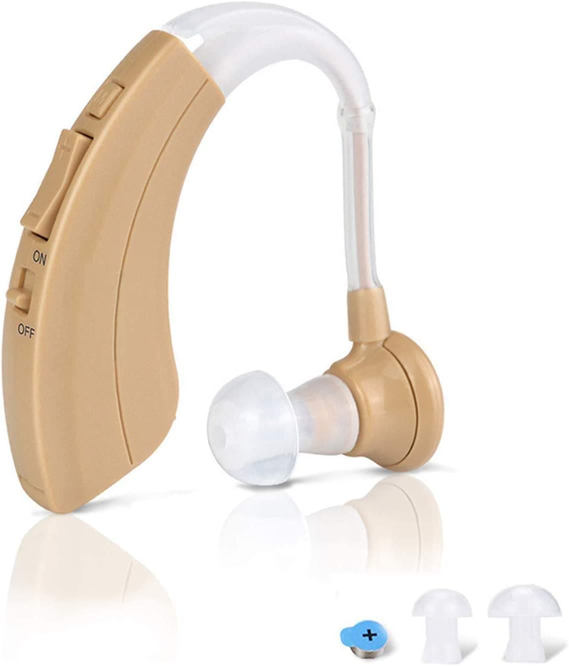 Audioactive BTE Digital Hearing Amplifier with 4 Adjustable Settings, Discreet BTE Design, Automatic Volume Cancellation, Natural Hearing Experience, Frequency Control Built-in Microchip