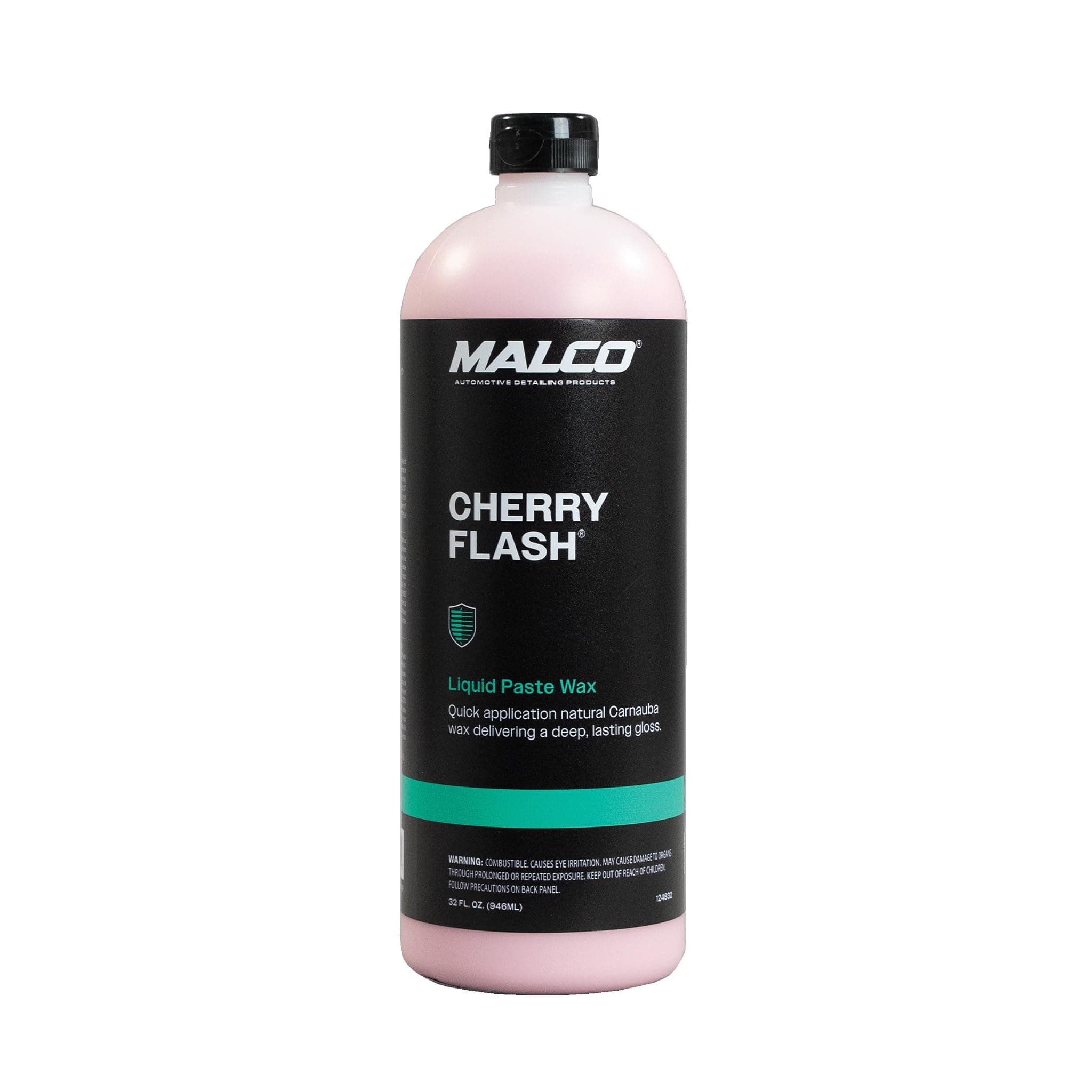 Malco Cherry Flash Automotive Liquid Paste Wax – Protect & Shine Your Vehicle/Easiest Way to Hand Wax Your Car/Lasting Gloss & Protection For Cars, Trucks, Boats and Motorcycles / 32 Oz. (124832)