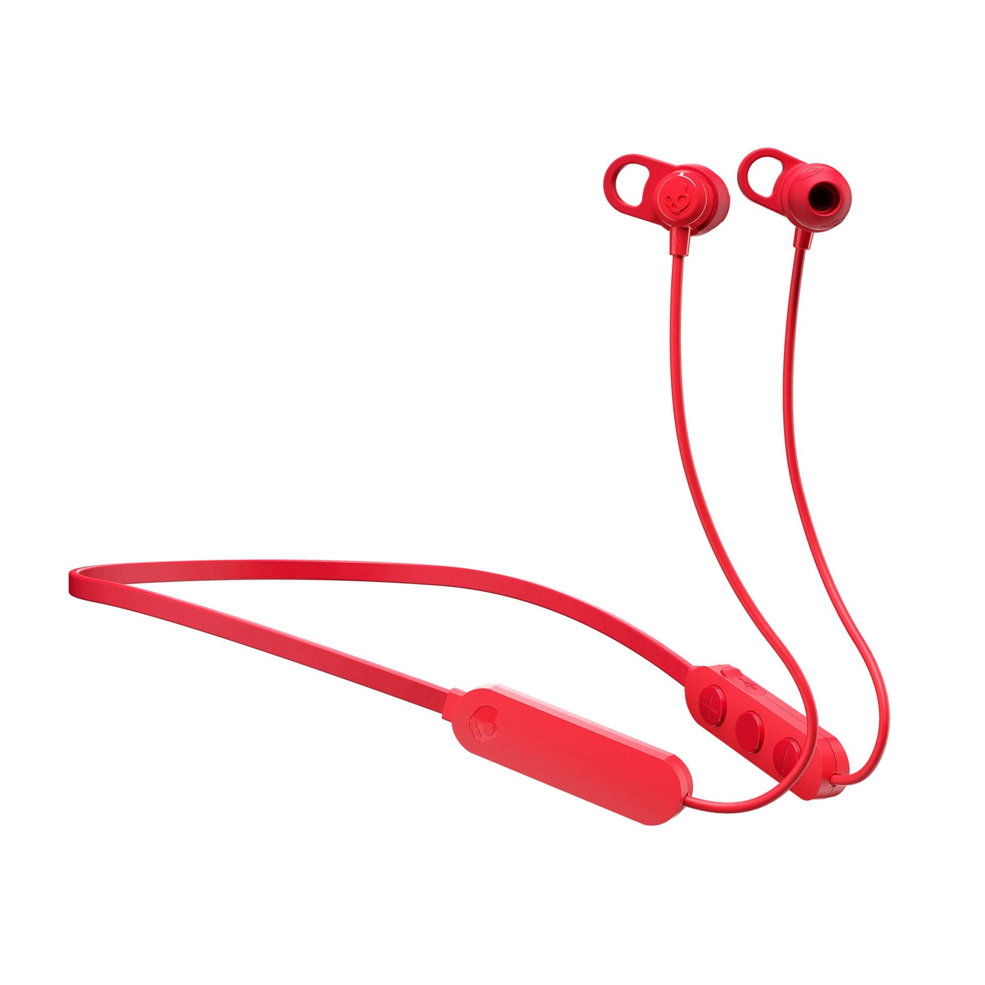 Skullcandy Jib+ Wireless In-Ear Earbuds with Microphone for Hands-Free Calls, 8-Hour Rechargeable Battery, Included Ear Gels for Noise Isolation, Red