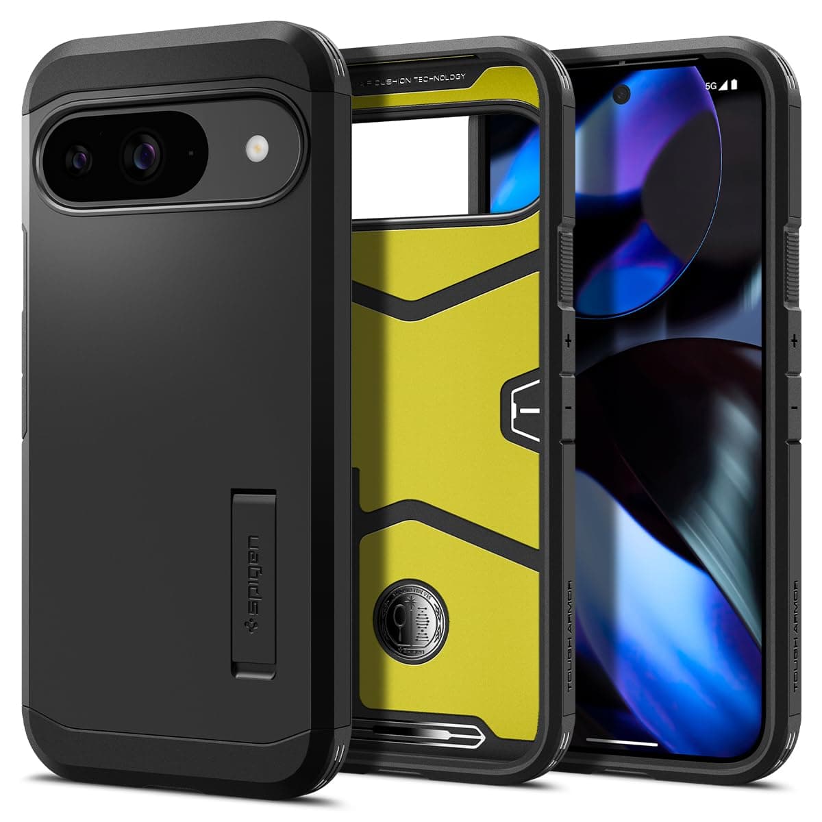 - Tough Armor for Google Pixel 9 Pro Case, Pixel 9 Back Cover (2024) - TPU+Poly Carbonate|Black