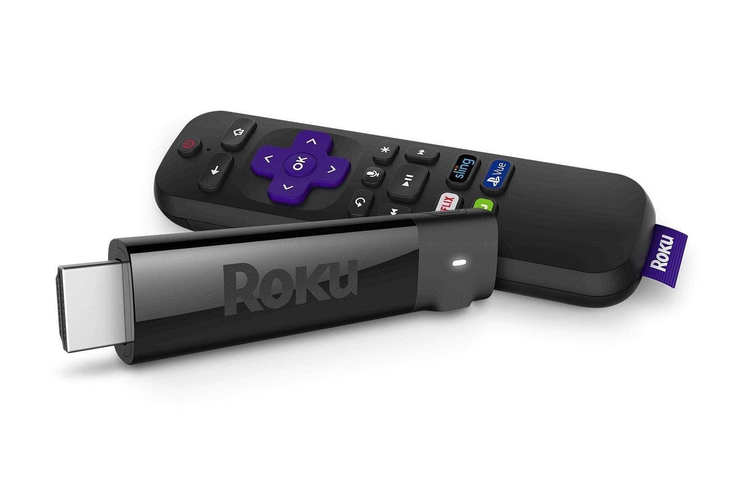 Roku Streaming Stick plus 4K-HDR-HD streaming player with 4x the wireless range & voice remote with TV power and volume
