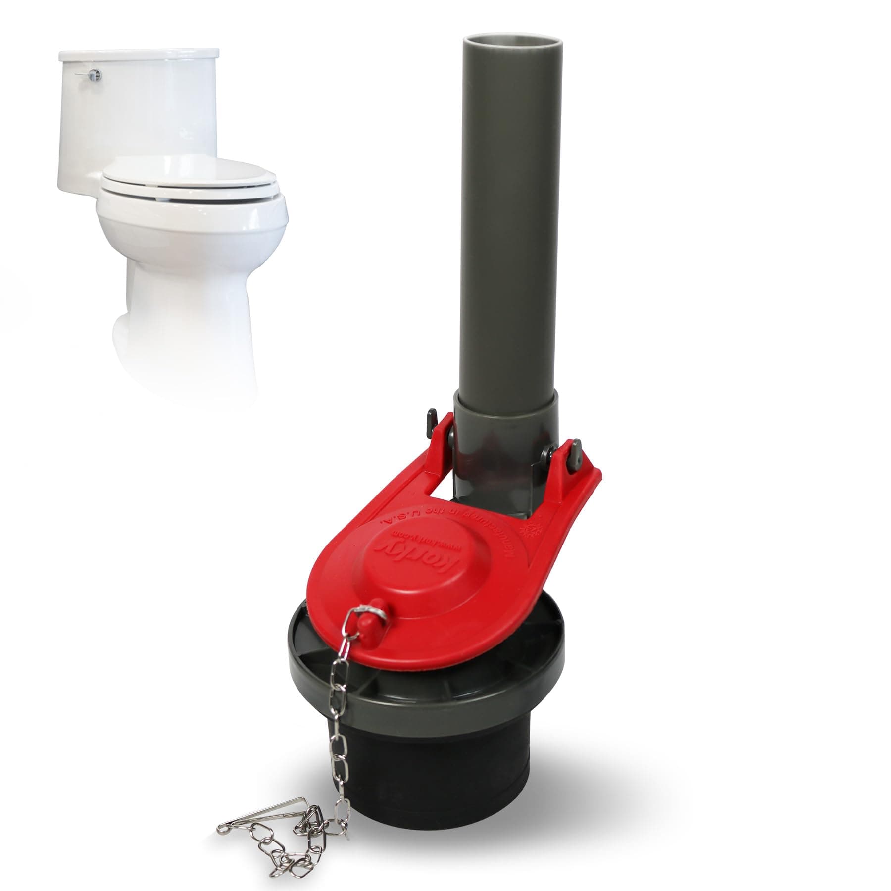 Korky 723X Top Mount 2-Inch Flush Valve and Premium Flapper