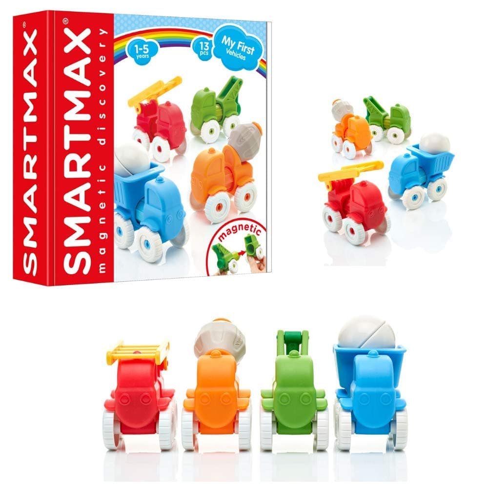 SmartMax My First Vehicles Magnetic Building Set STEM Learning Toy Ages 1-5