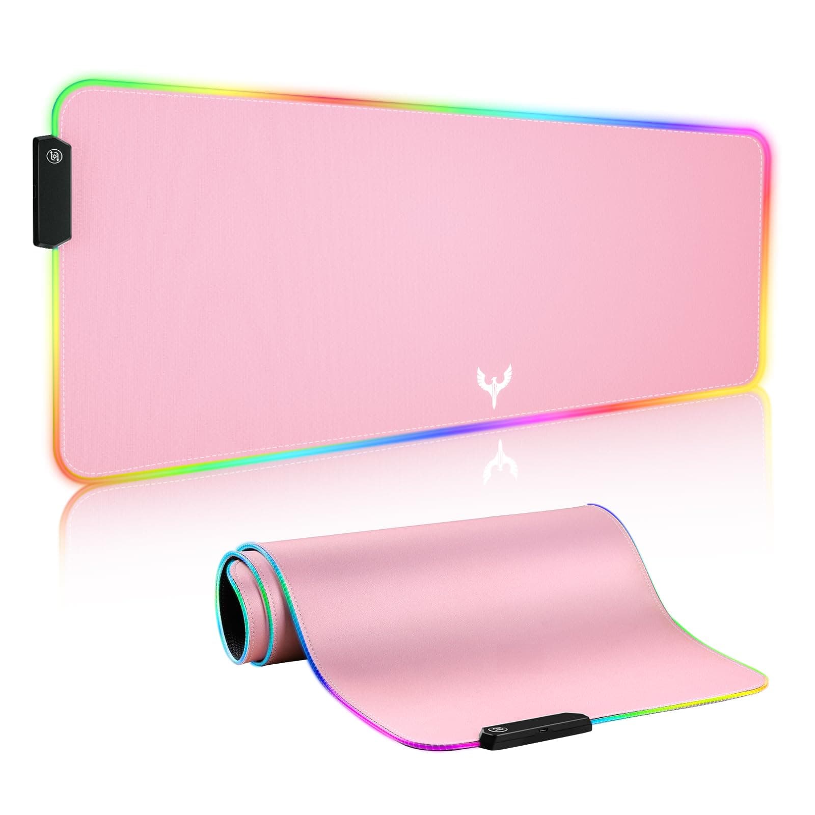 BladeHawks Extra Large RGB Gaming Mouse Pad-14 Light Modes, Extended Soft LED Mouse Pad, Anti-Slip Rubber Base, Computer Keyboard Mousepad Mat (31.5 x 12 Inch)