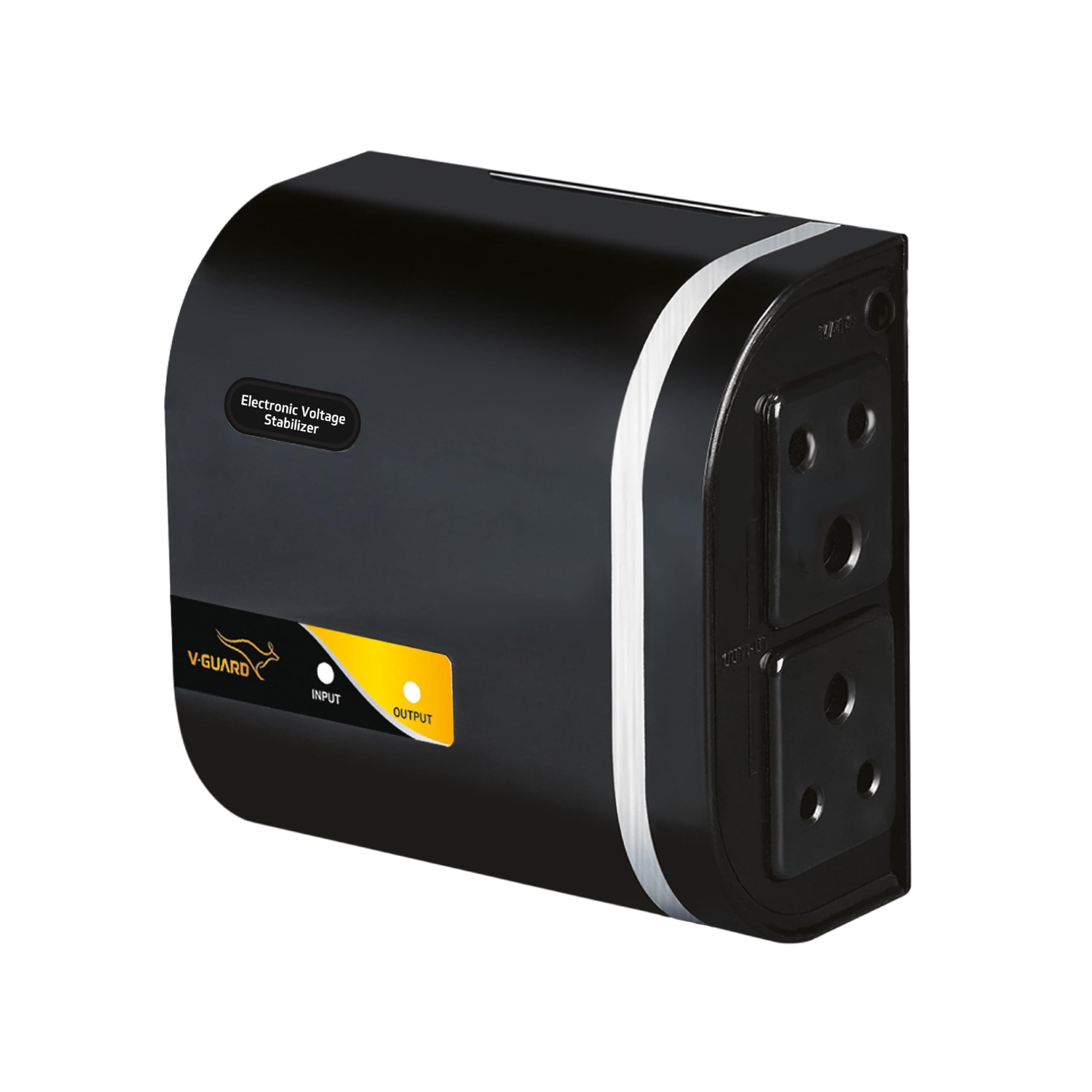 Mini Crystal Supreme TV Stabilizer | Applicable for Smart TV's up to 82cm(32') +Set Top Box |1.3 Ampere Capacity |LED Indicator| 3 Year Warranty | Black