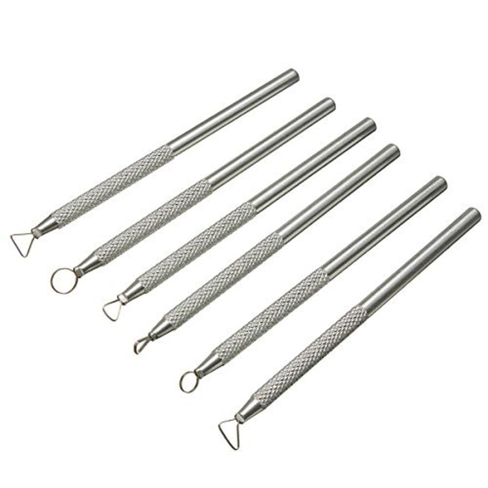 COMIART 6 PCS Sludge Pottery Clay Scraper Clay Sculpting Modelling Tools