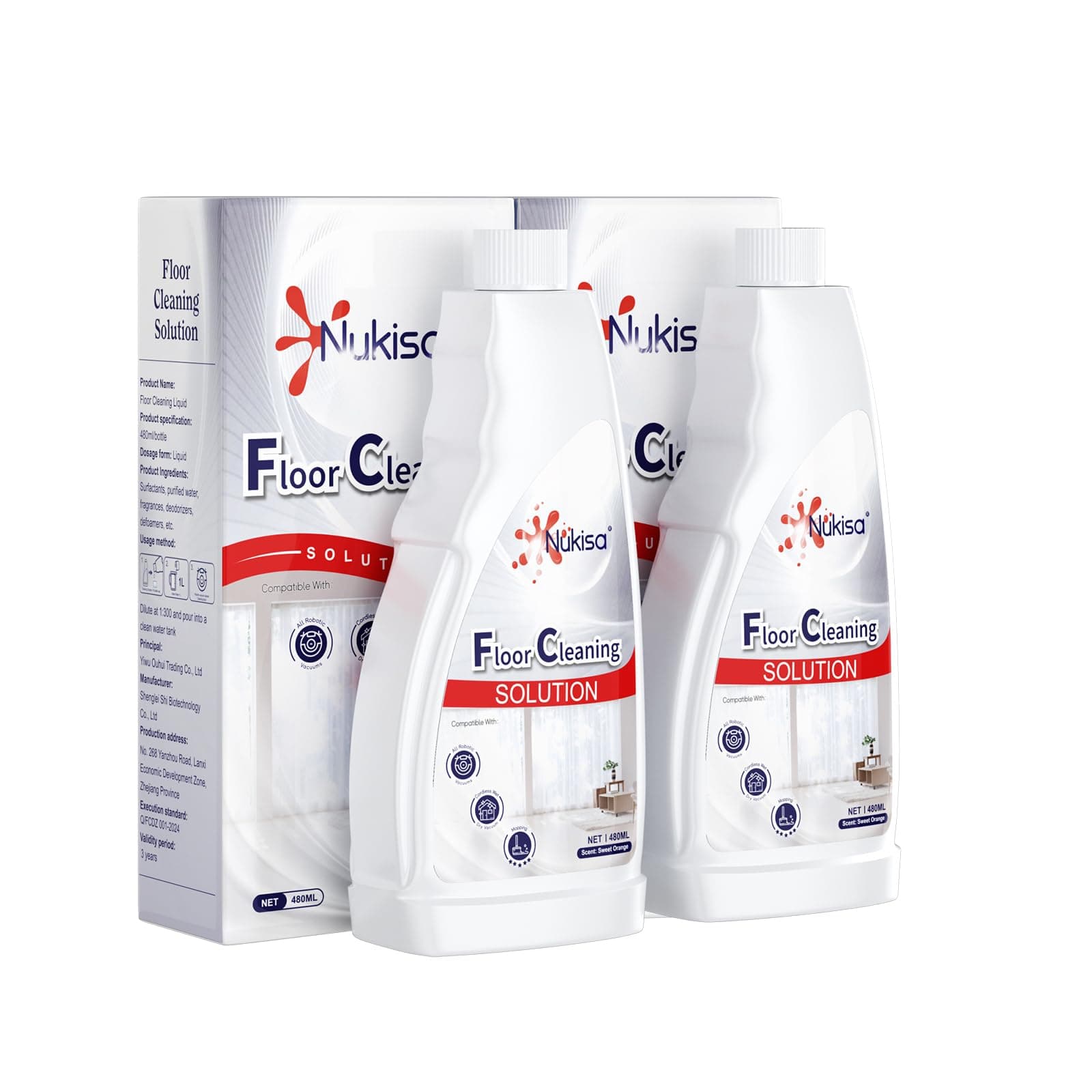 - Sweet Orange Scent Floor Cleaning Solution Compatible With Roborock Robot Vacuum And Mop Cleaner, Deep Cleans For Multiple Hard Floors, Suitable With All Robot Vacuums With Mopping (2 Bottle)