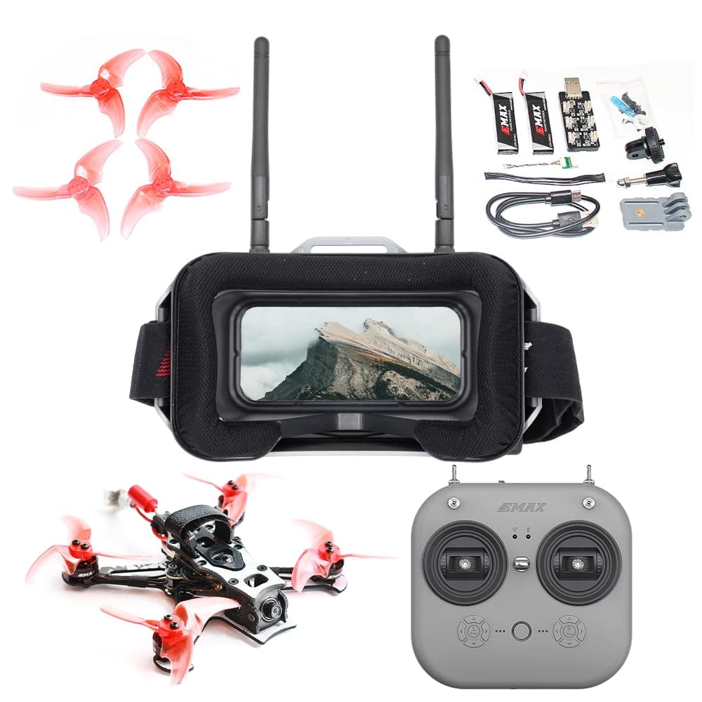 Tiny Hawk 3 Freestyle PLUS+ RTF Kit Ready To Fly ELRS Analog FPV Drone Mini Racing Quadcopter Durable Carbon FIber Frame with Controller and Goggles for Beginners Brand: