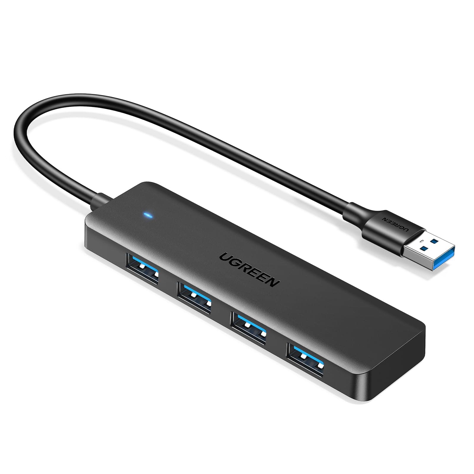 UGREEN USB 3.0 Hub, 4 Ports USB A Splitter Ultra-Slim USB Expander for Mouse, Keyboard, Flash Drive, U Disk, Printer Compatible with Laptop, Desktop PC, Xbox, PS5, and More