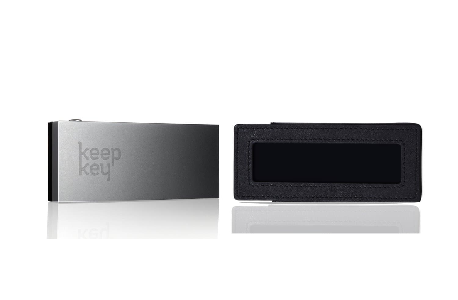 KeepKey: The Simple Cryptocurrency Hardware Wallet and Black Leather Case Gift Set