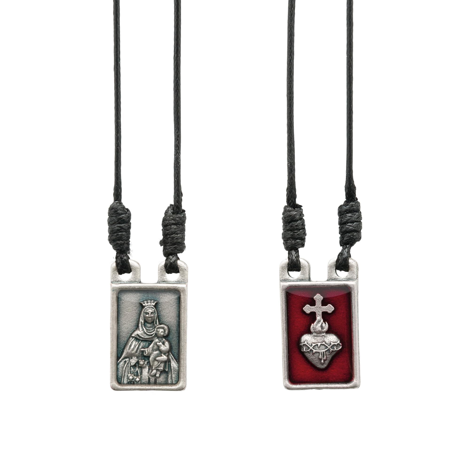 Intercession Sacred Heart Metal Catholic Scapular