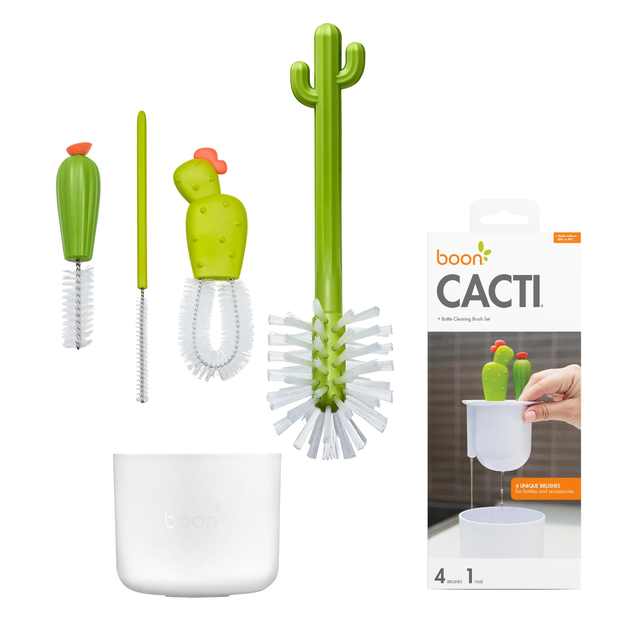 Cacti Bottle Cleaning Brush Set,Multicolour