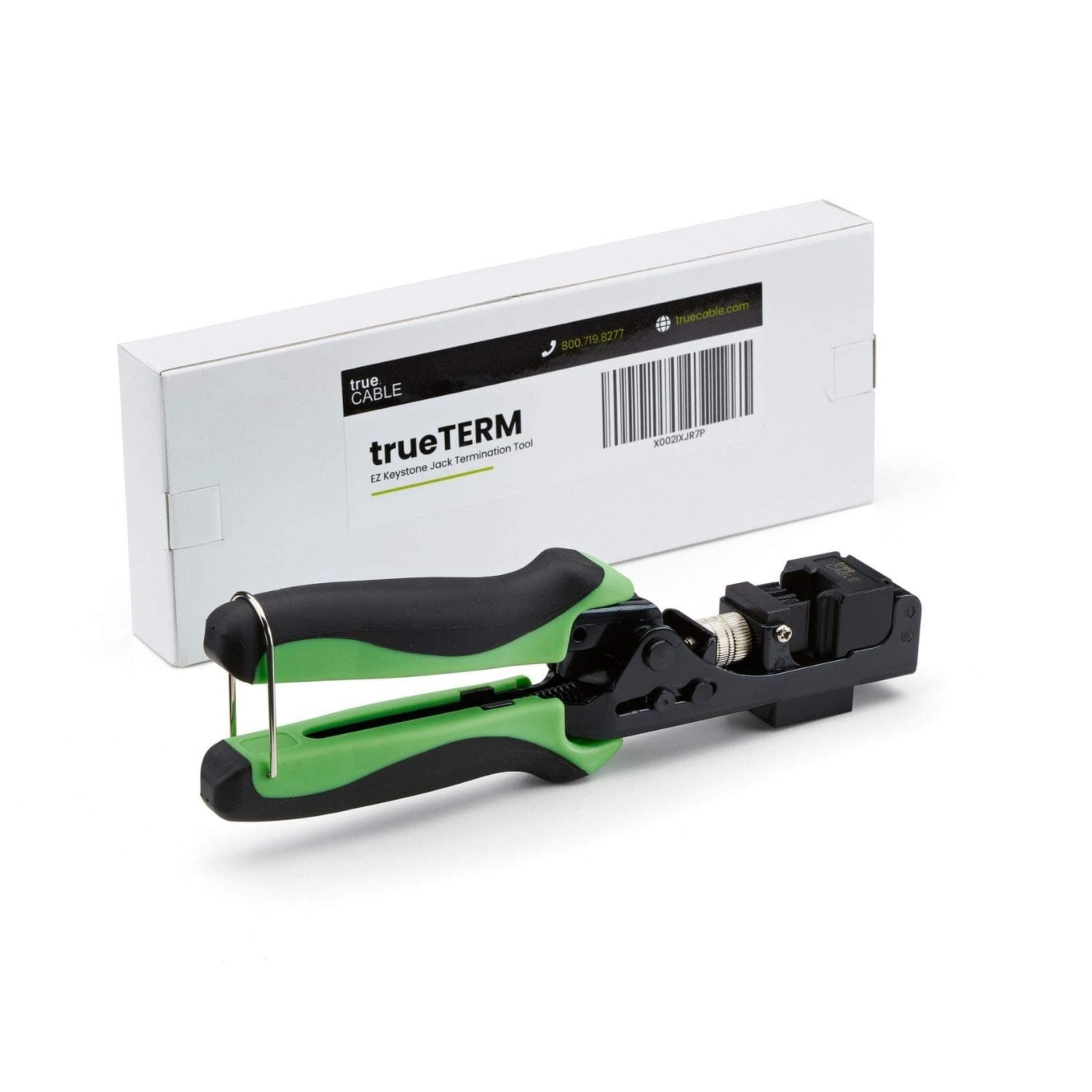 TRUE CABLE 90 Degree RJ45 Keystone Jack Termination Tool, Cat5e/Cat6/Cat6A UTP Ethernet Cable EZ Termination Punch Down for trueCABLE Unshielded Keystone Jacks