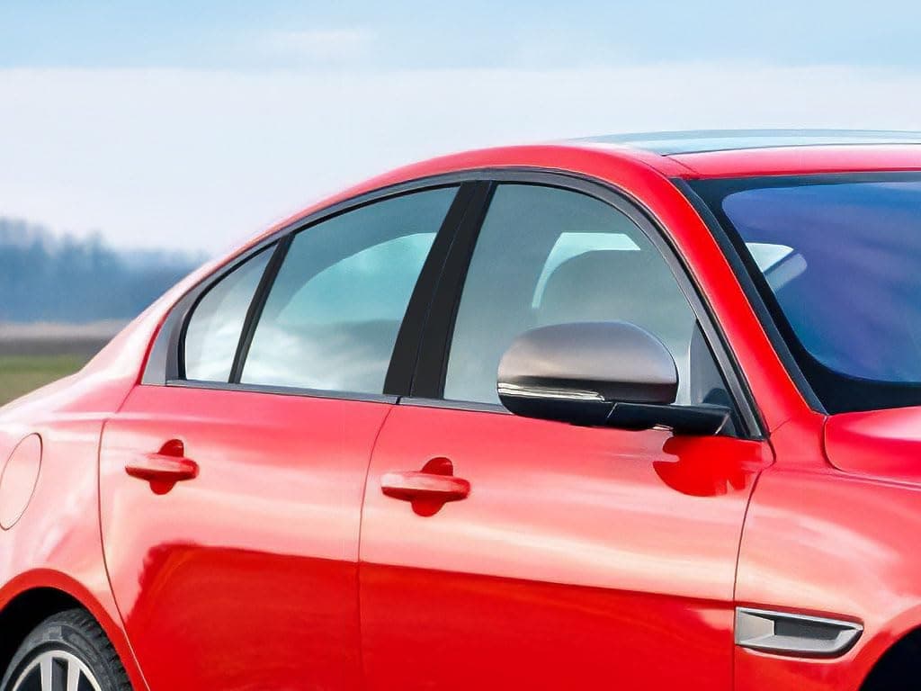 Pillar Post Window Trim Compatible with Jaguar XE 2017-2020 - Gloss (Black)