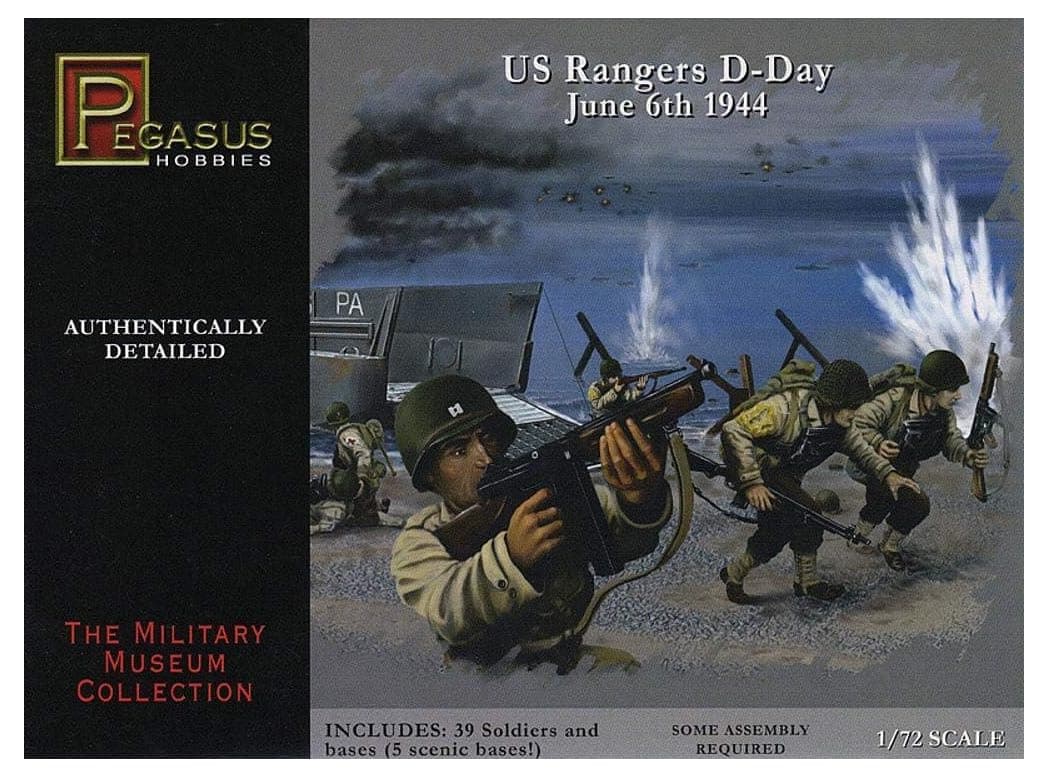 Pegasus PG7351-1/72 WW II: US troops figures, D-Day