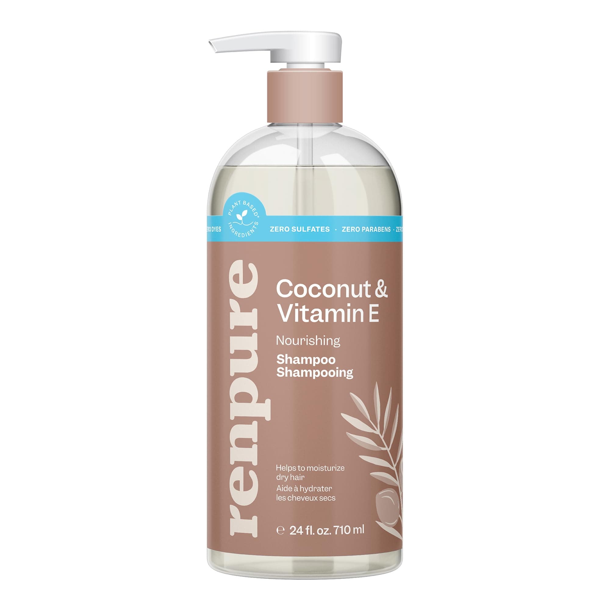 Coconut & Vitamin E Shampoo, 24 fl oz (710 ml), Renpure