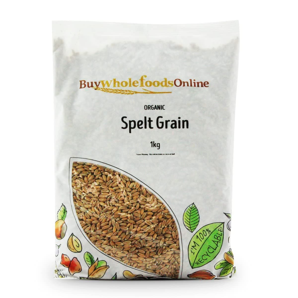 Organic Spelt Grain 1kg (BWFO)