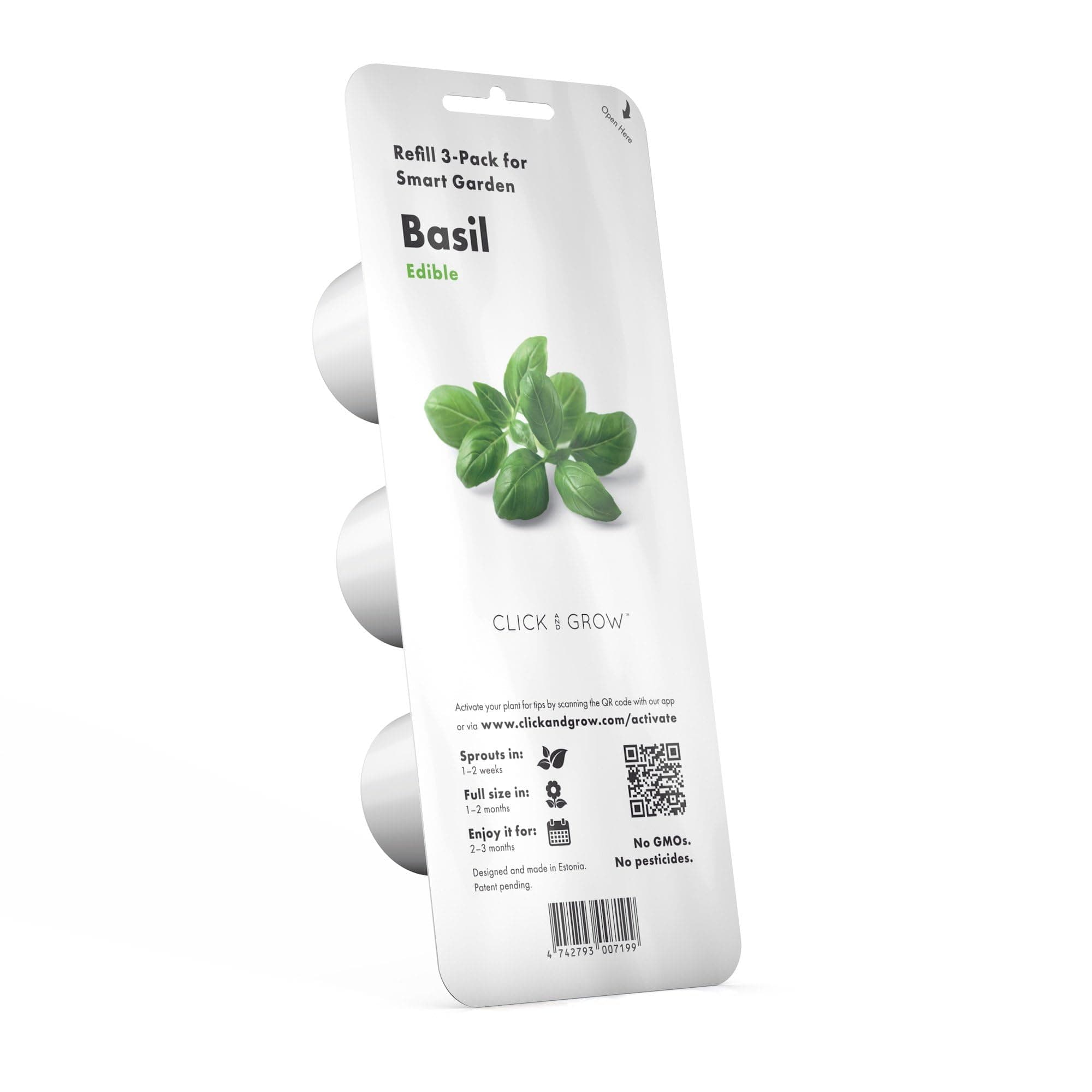 Click and Grow Emsa M52609 & Substrate Capsule Basil Refill Pack for Smart Garden Set of 3