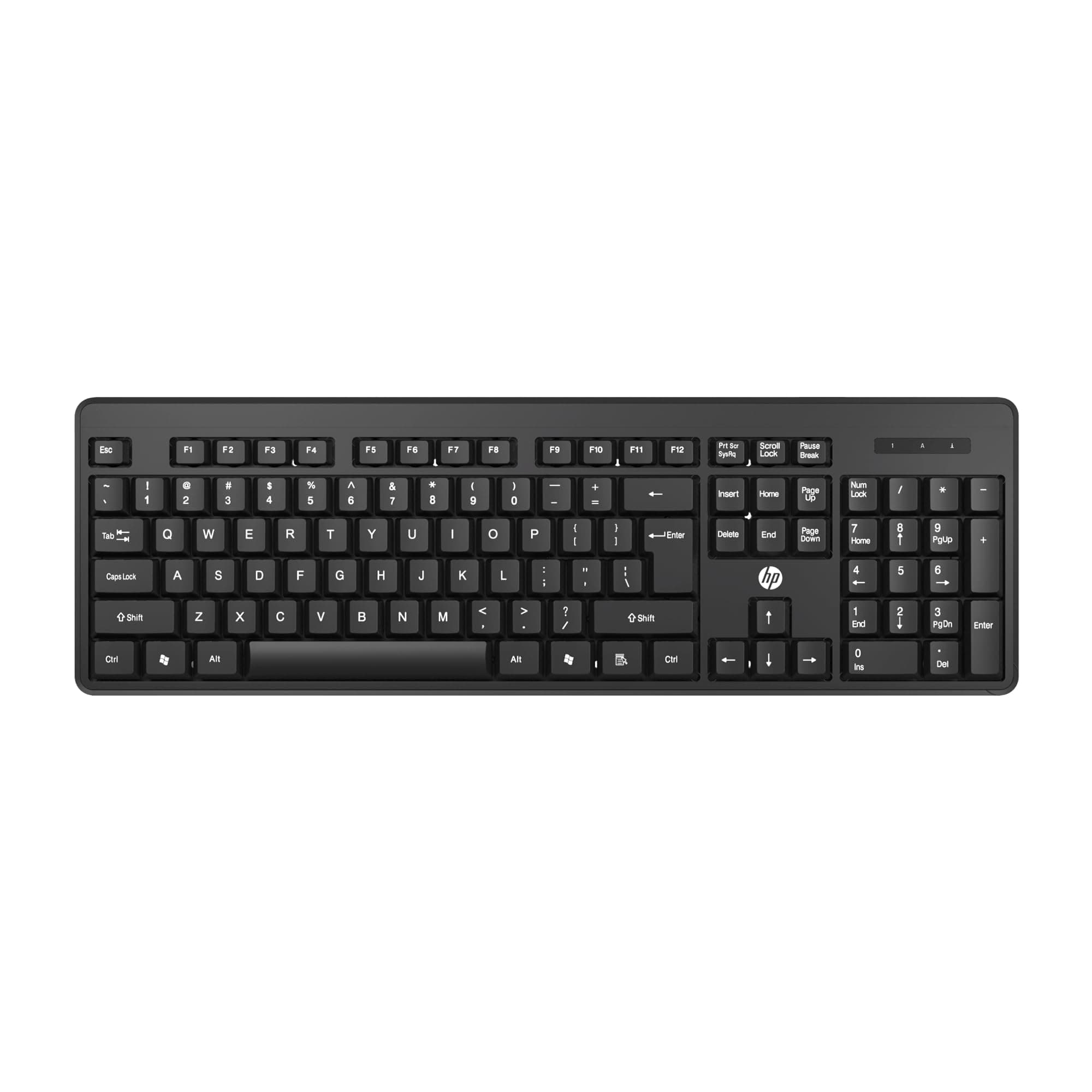 HP K160 Wireless Keyboard/Quick Comfy accurate/12 Fn Shortcut Keys/Plug and Play USB/ 3 Years Warranty