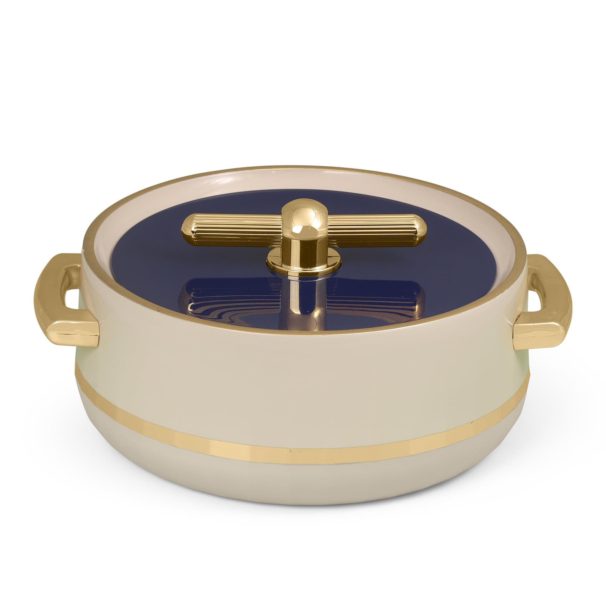 Selvel Elegance 1700ml Casserole | Advanced PU Insulation | Elegant Design Insulation|Keeps Food hot & Fresh for Long Hours|Chapati, Roti, Biryani and More (Navy Blue 1700 ML)