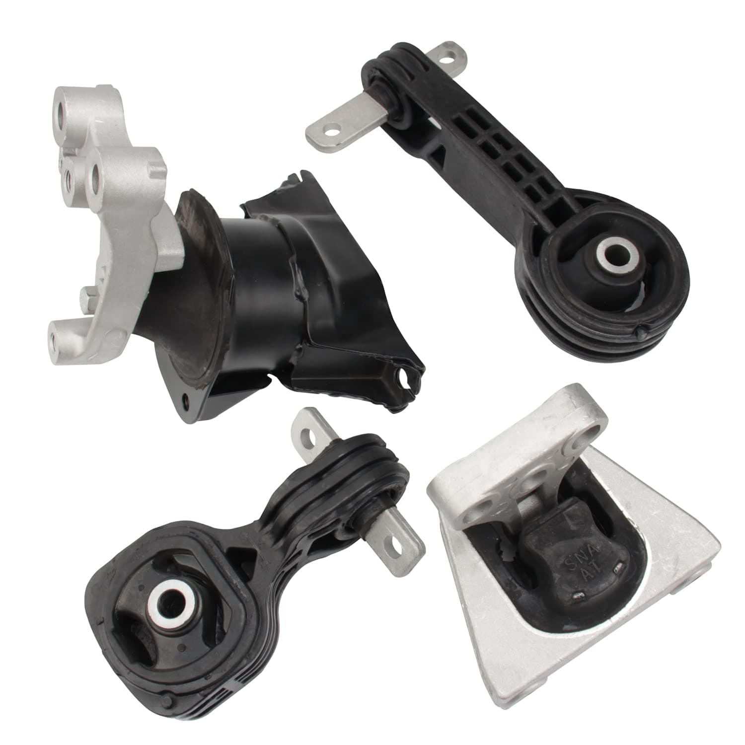 Set of 4 Engine Motor and Trans Mount Compatible with 2006-2010 Honda Civic 1.8L Automatic Transmission, Replace OE A4530 A4534 A4543 A4546