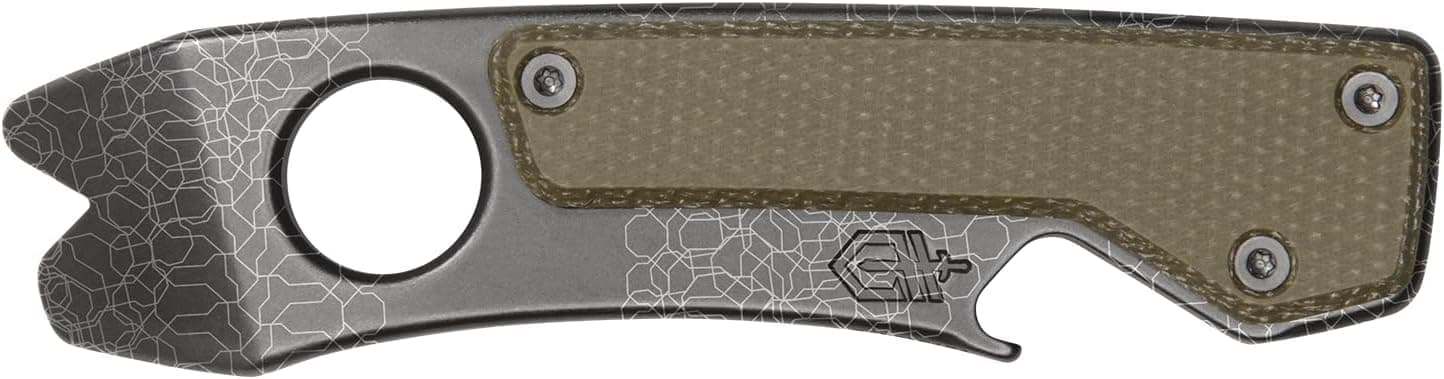 Gear Shard XL EDC Multi-tool 6-in-1 Keychain Multitool with Pry Bar, Wire Stripper and Bottle Opener, Micarta